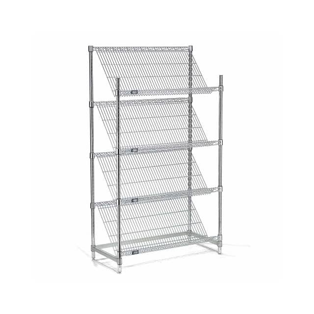 504103 SLANT WIRE SHELVING, 4 SHELVES,