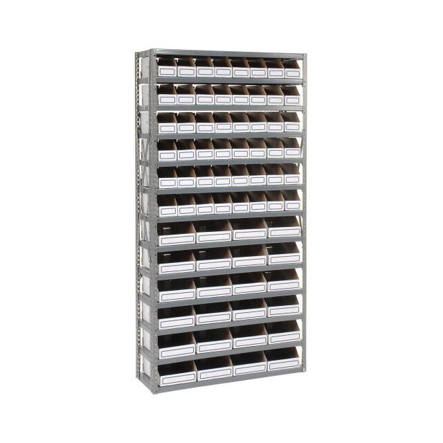 235006 OPEN BIN SHELVING W/13 SHELVES &