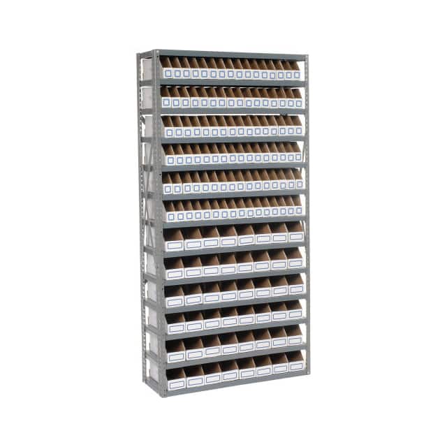 235005 OPEN BIN SHELVING W/13 SHELVES &
