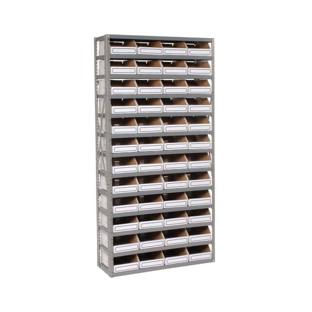 235011 OPEN BIN SHELVING W/13 SHELVES &