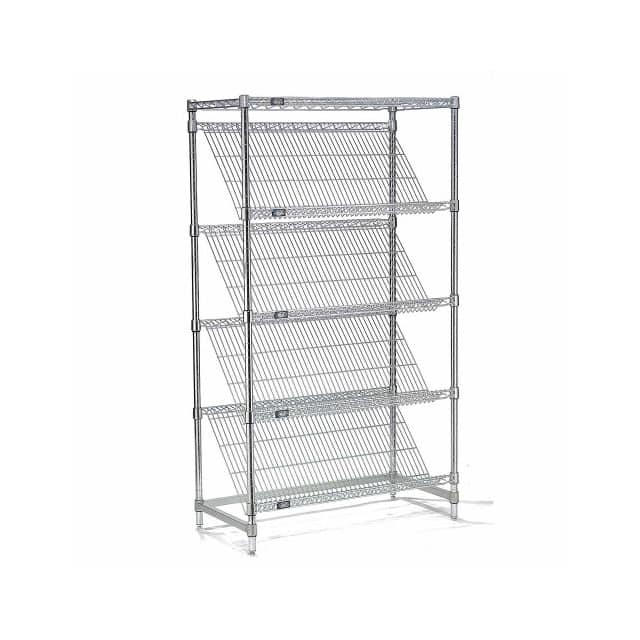 504129 SLANT WIRE SHELVING, 5 SHELVES,