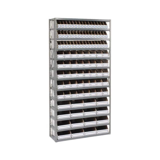 235012 OPEN BIN SHELVING W/13 SHELVES &