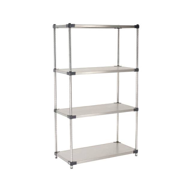 24487SS STAINLESS STEEL SOLID SHELVING,