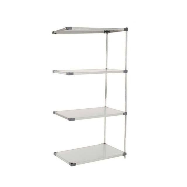 A18487SS5 5 TIER SOLID SHELVING ADD-ON UNI