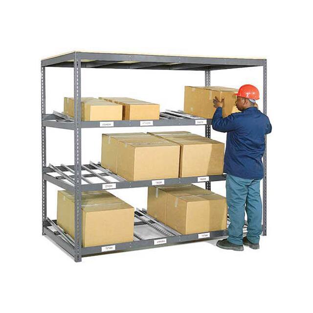 184057 3 LEVEL CARTON FLOW SHELVING, SI
