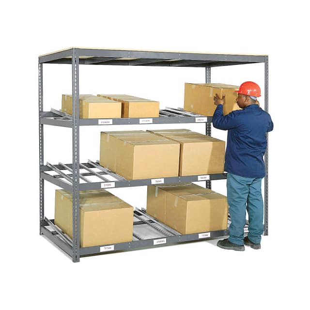 184054 3 LEVEL CARTON FLOW SHELVING, SI
