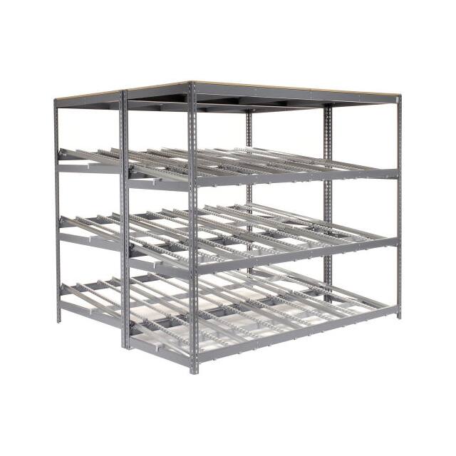 235392 4 LEVEL CARTON FLOW SHELVING, DO