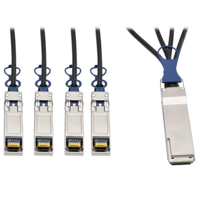 N281-03M-BK CABLE 4SFP+-QSFP+ M-M 3M
