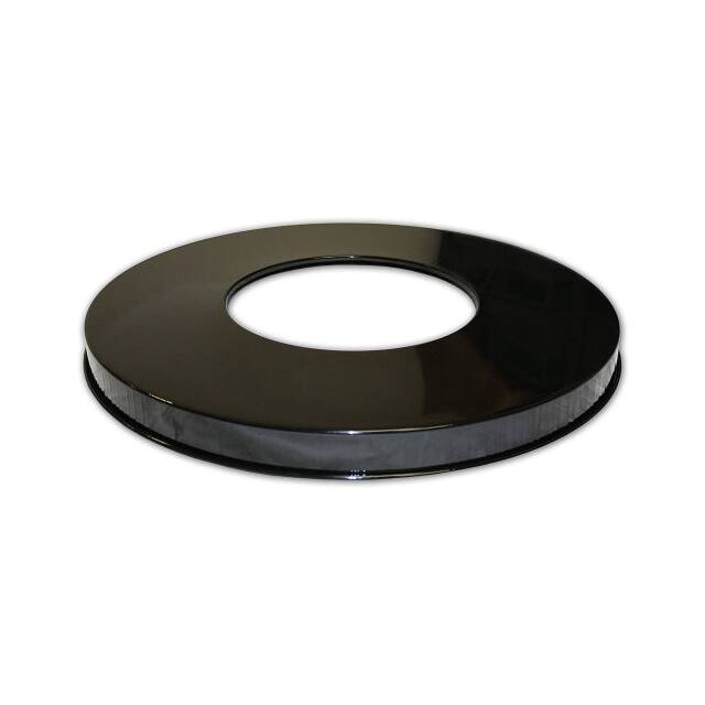 M3601-FTL-BK STEEL OPEN FLAT LID, BLACK