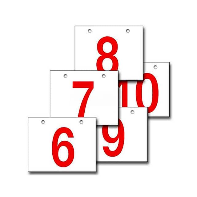 B733824 HORIZONTAL HANGING AISLE SIGN, 1