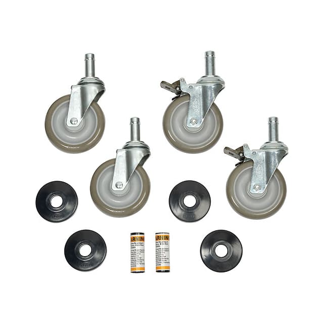 800289 STEM POLYURETHANE CASTERS W/BRAK