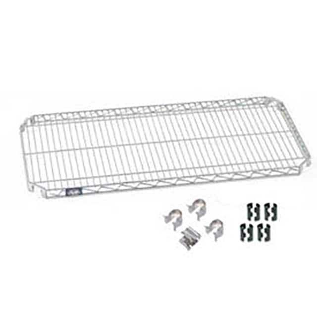 S1436AC QUICK ADJUST WIRE SHELF W/HOOKS