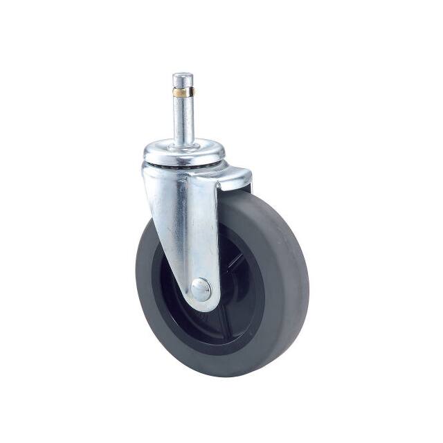 184233 4" RUBBER SWIVEL STEM CASTERS, 5