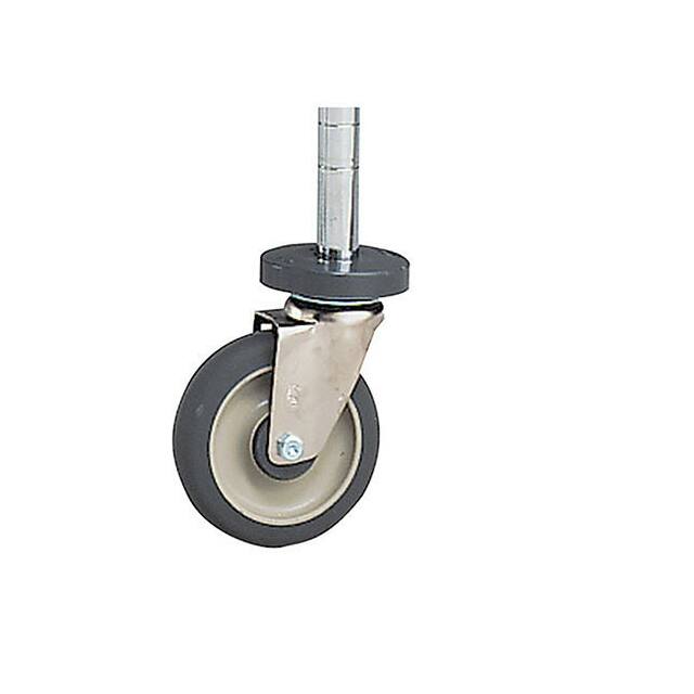 7860300 ROUND-POST CASTER, 5" POLYURETHA