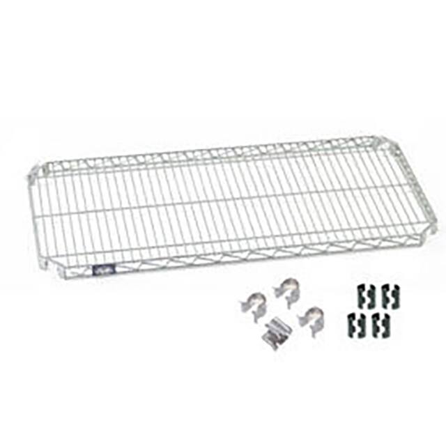 S1836AC QUICK ADJUST WIRE SHELF W/HOOKS