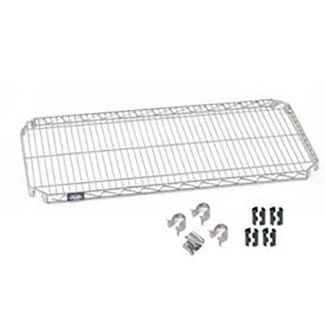 S2436AC QUICK ADJUST WIRE SHELF W/HOOKS