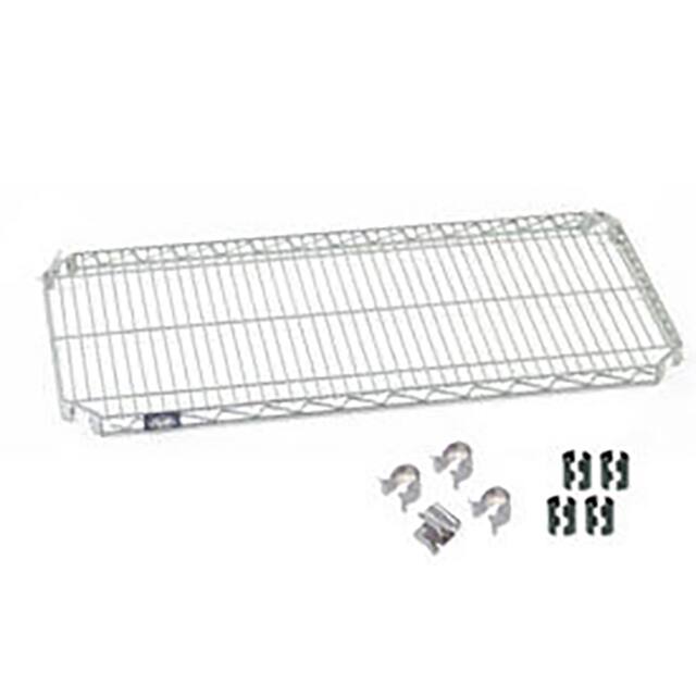 S1848AC QUICK ADJUST WIRE SHELF W/HOOKS