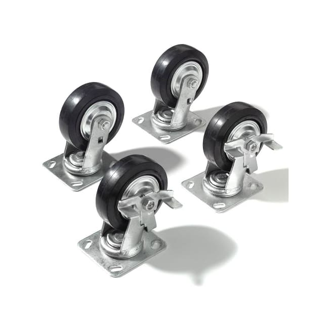 65395 CASTER KIT, 4 SWIVEL, 2 W/BRAKES