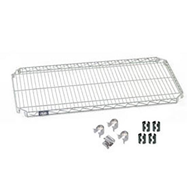 S2472AC QUICK ADJUST WIRE SHELF W/HOOKS