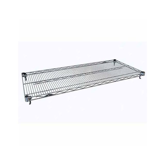 1848BR-4PACK EXTRA WIRE SHELF 18X48, CHROME