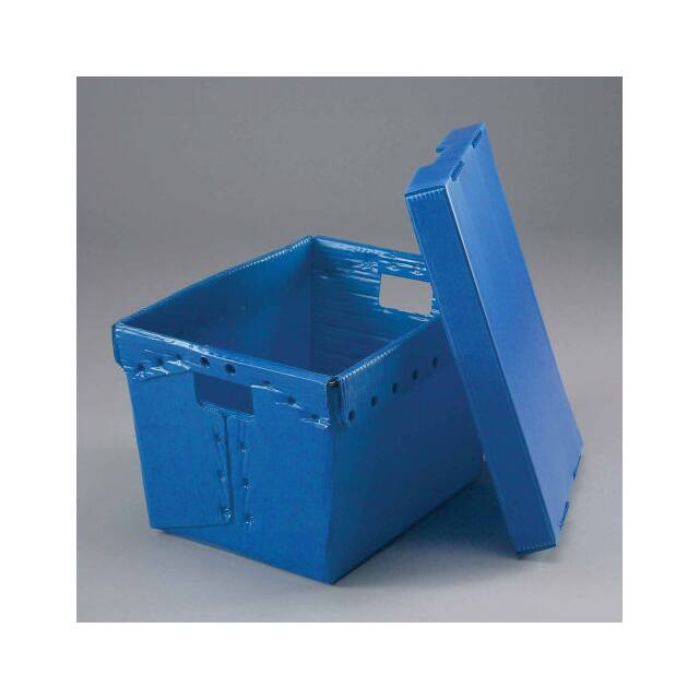 257920BL POSTAL MAIL TOTE W/LID, CORRUGAT