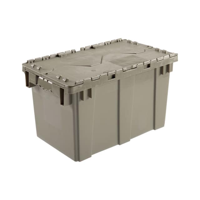 DC2213-12GRAY DISTRIBUTION CONTAINER W/HINGED