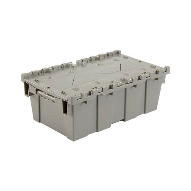 DC2012-07BGRAY DISTRIBUTION CONTAINER W/HINGED