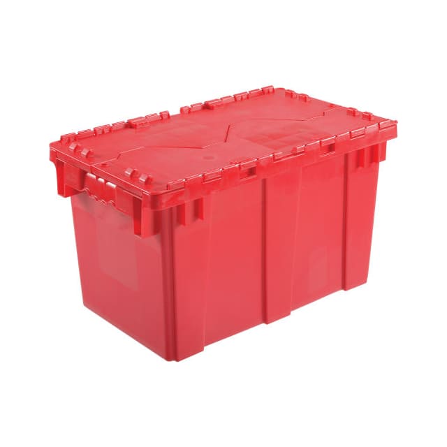 DC2213-12RED DISTRIBUTION CONTAINER W/HINGED