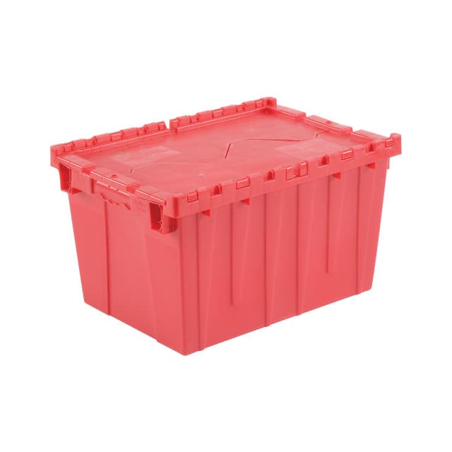 DC-2115-12RED DISTRIBUTION CONTAINER W/HINGED