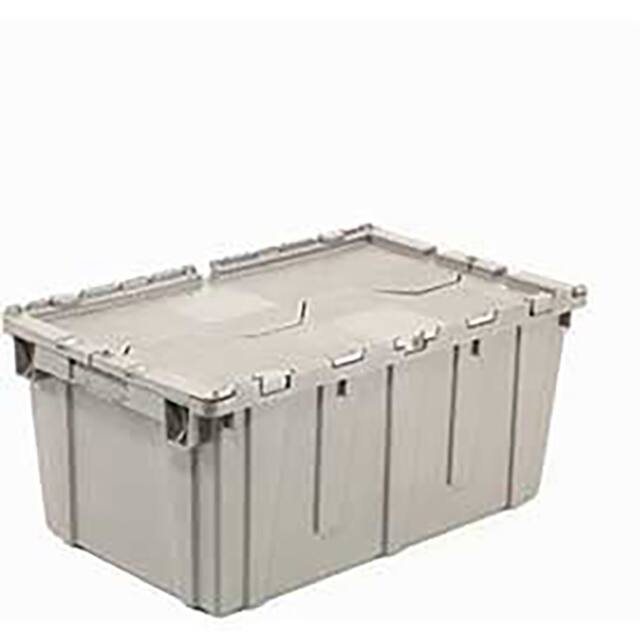 DC-2115-12GRAY DISTRIBUTION CONTAINER W/HINGED