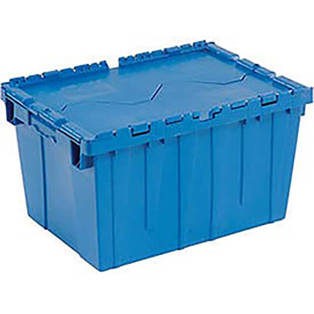 DC-2115-12BLUE DISTRIBUTION CONTAINER W/HINGED