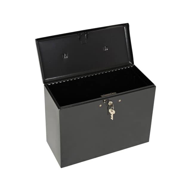 7148D LOCKING STEEL SECURITY FILE BOX,