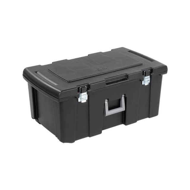 442187BK WHEELED FOOTLOCKER STORAGE TOTE,