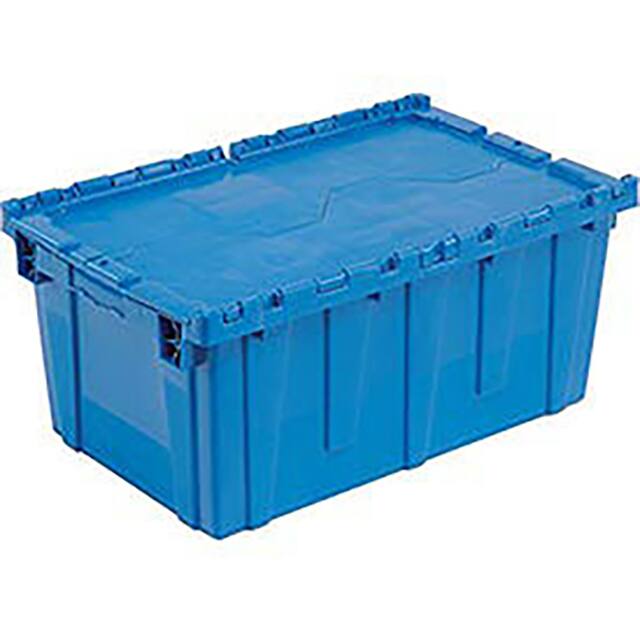 DC2717-12BLUE DISTRIBUTION CONTAINER W/HINGED
