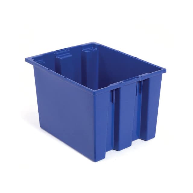 35240BLUE STACK AND NEST TOTE BOX, 24X16X1