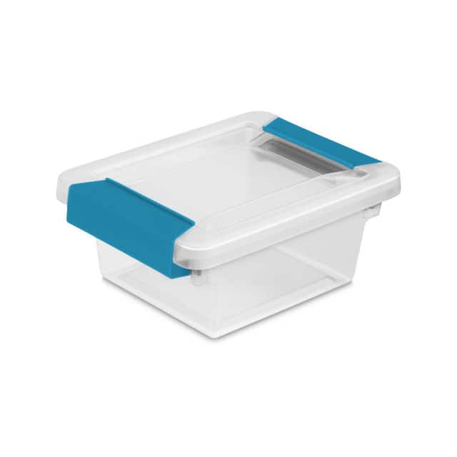 19698606 MINI CLIP CLEAR STORAGE BOX W/LA