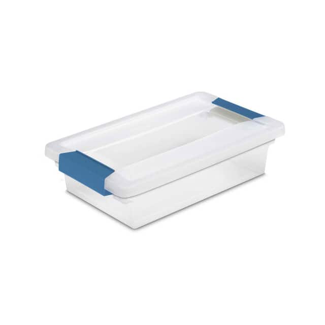19618606 SMALL CLIP CLEAR STORAGE BOX W/L