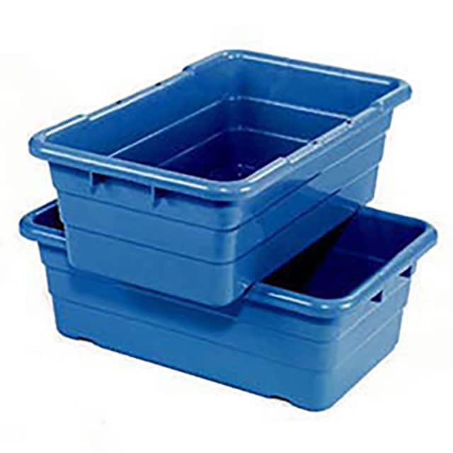 TUB2516-8BL CROSS STACK NESTING TOTE TUB, 25