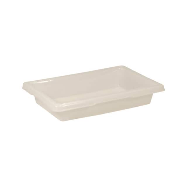 FG350700WHT RUBBERMAID TOTE BOX, 18X12X3-1/2