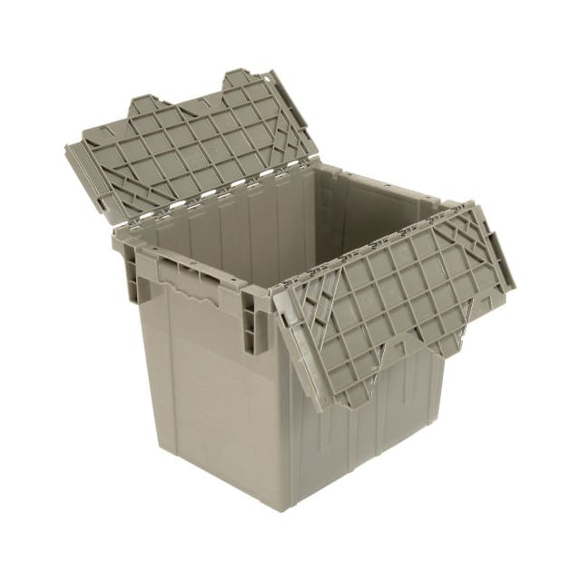 DC1813-15 Gray DISTRIBUTION CONTAINER W/HINGED