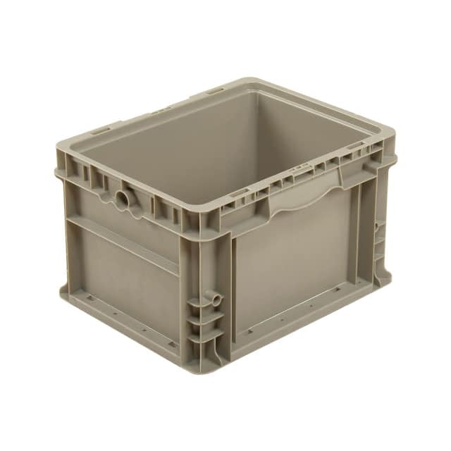 NRSO1215-09 Gray STRAIGHT WALL CONTAINER SOLID, S