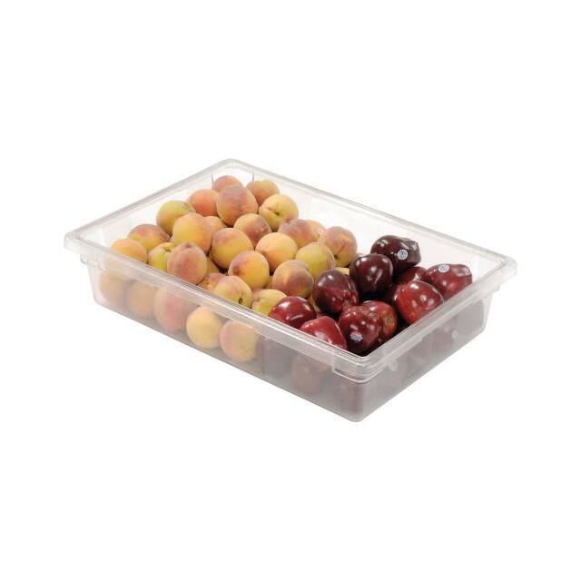 FG330800CLR RUBBERMAID PLASTIC BOX, 8 1/2 GA