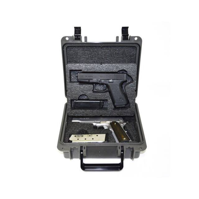 QF340GR MULTIFIT DUAL PISTOL CASE, WATER