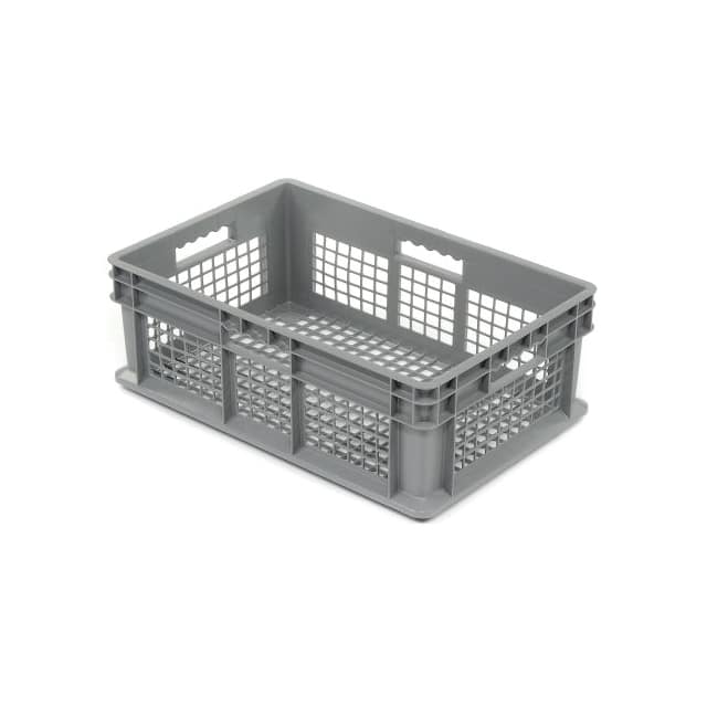 37608GREYGBL STRAIGHT-WALL CONTAINER, MESH SI