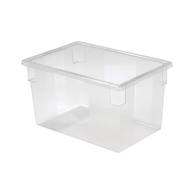 FG330100CLR RUBBERMAID PLASTIC BOX, 21 1/2 G