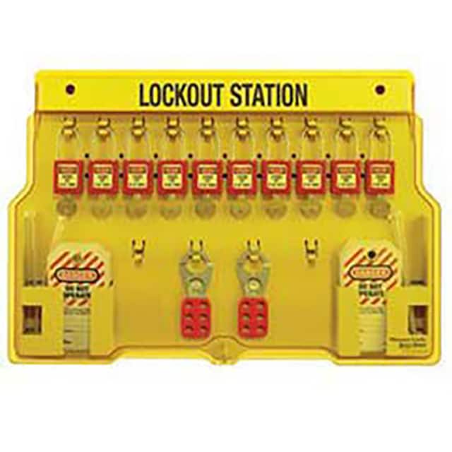 1483BP410 SAFETY 10-LOCK PADLOCK STATION,