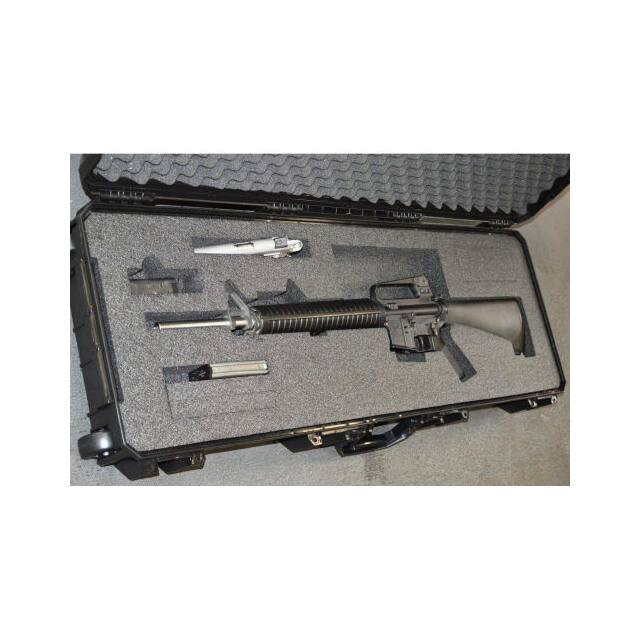 QF640BK CARBINE CASE W/PISTOL SLOT, WATE