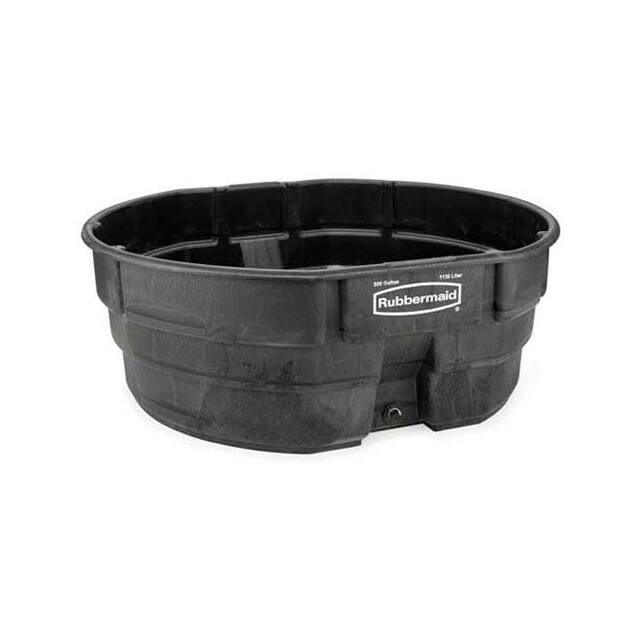 FG424700BLA RUBBERMAID STOCK TANK, 300 GALLO