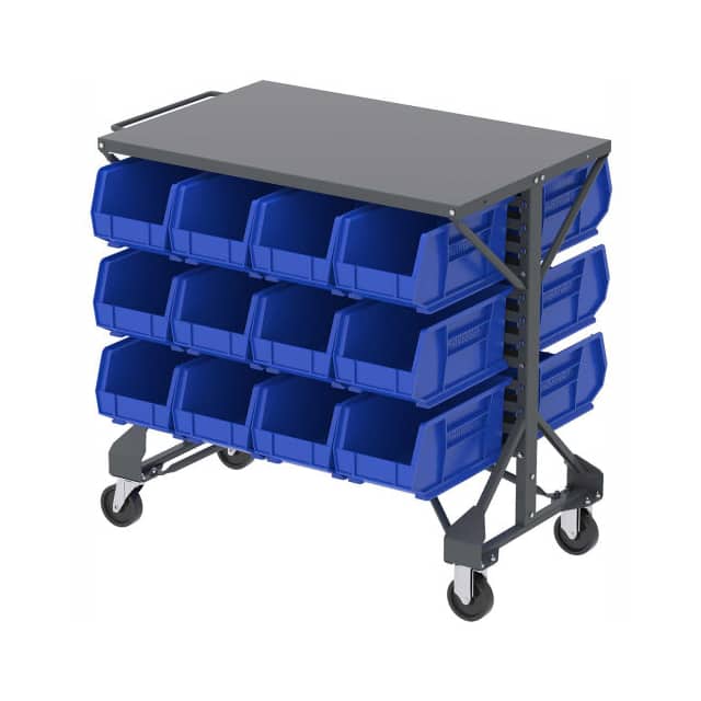 B2065796 AKRO-MILLS SHELF-TOP BIN CART, (