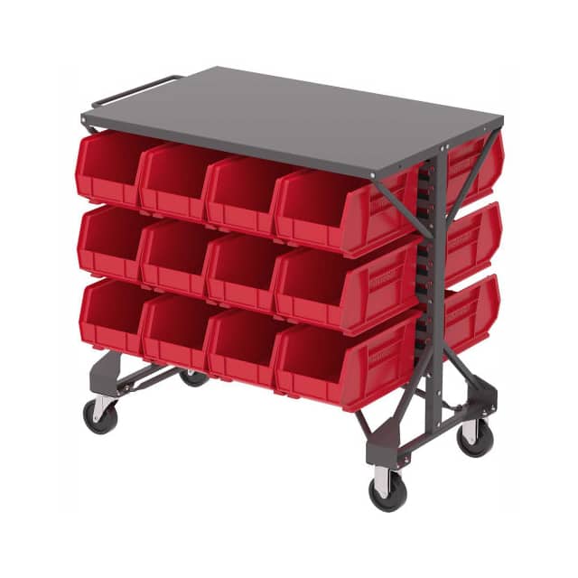 B2065789 AKRO-MILLS SHELF-TOP BIN CART, (